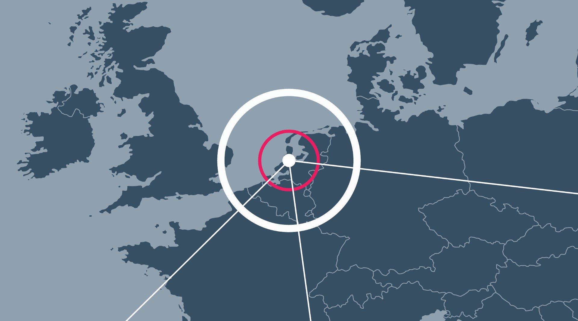 Landkarte mit Markierung in den Niederlanden